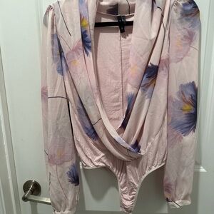 Marciano Soft Pink and Purple Floral Top